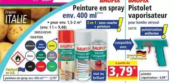 Peinture En Spray offre à 3,79€ sur Norma