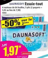 Daunasoft - Essuie-tout offre à 3,95€ sur Norma