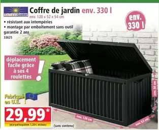 Solar - Coffre De Jardin offre à 29,99€ sur Norma
