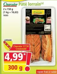 Charculor - Pâté Lorrain offre à 4,99€ sur Norma
