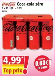 Coca cola - Coca-cola Zero offre à 4,99€ sur Norma