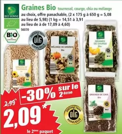 Graines Bio offre à 2,09€ sur Norma