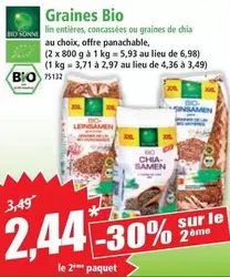 Graines Bio offre à 2,44€ sur Norma