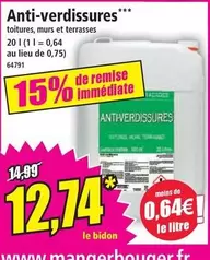 Anti-Verdissures offre à 12,74€ sur Norma