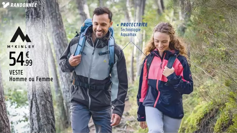 Veste Homme Ou Femme offre à 54,99€ sur Intersport