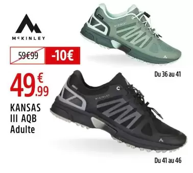 Mc Kinley - Kansas III Aqb  offre à 49,99€ sur Intersport
