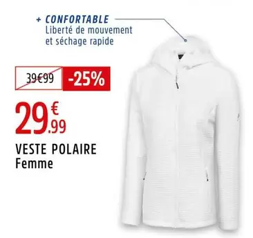 Polaire - Veste  Femme offre à 29,99€ sur Intersport