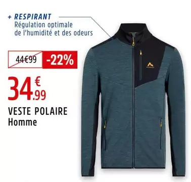 Veste Polaire offre à 34,99€ sur Intersport