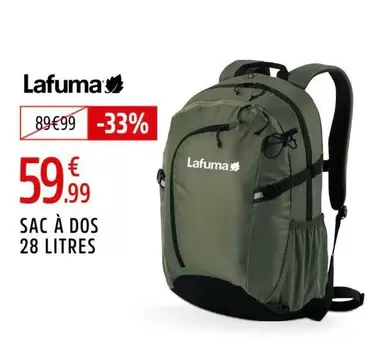 Lafuma - Sac A Dos 28 Litres offre à 59,99€ sur Intersport