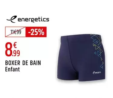 Energetics - Boxer De Bain Enfant offre à 8,99€ sur Intersport