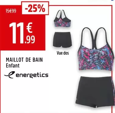 Energetics - Maillot De Bain  offre à 11,99€ sur Intersport