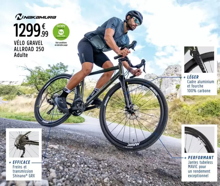 Mavic - Vélo Gravel Allroad 250 offre à 1299,99€ sur Intersport