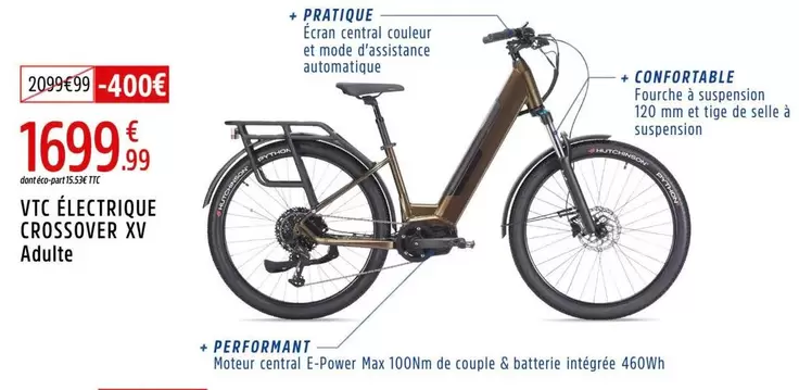Central - Vtc Électrique Crossover Xv Adulte offre à 1699,99€ sur Intersport