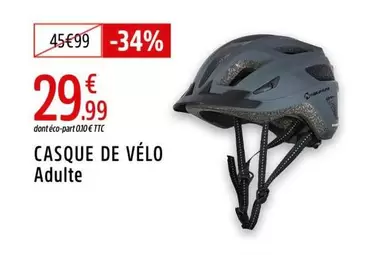 Casque De Vélo Adulte offre à 29,99€ sur Intersport