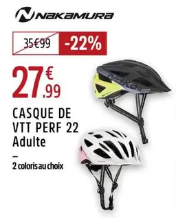 Nakamura - Casque De Vtt Perf 22 Adulte offre à 27,99€ sur Intersport