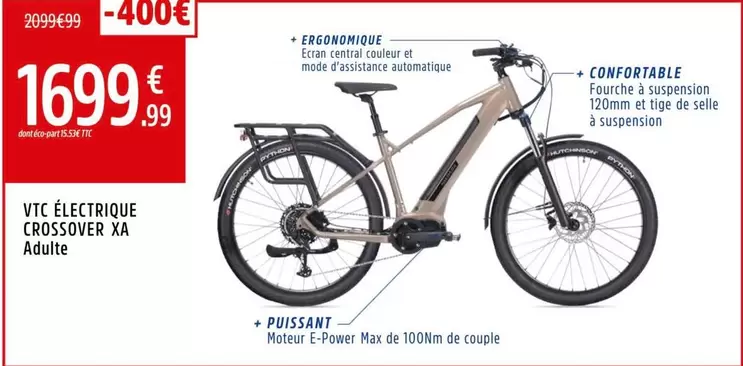 Central - Vtc Électrique Crossover Xà Adulte offre à 1699,99€ sur Intersport