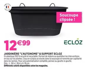 Ecloz - Jardinière L'autonome & Support offre à 12,99€ sur Delbard