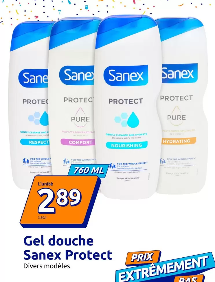 Sanex - Gel Douche Protect offre à 289€ sur Action