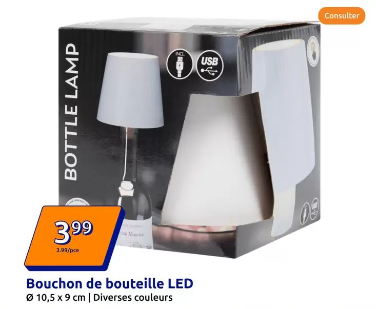 Bouchon De Bouteille Led offre à 3,99€ sur Action
