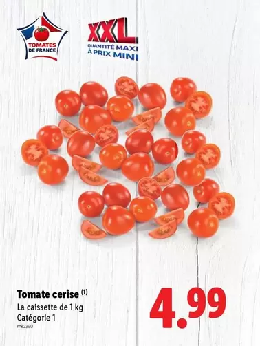 Tomate Cerise offre à 4,99€ sur Lidl