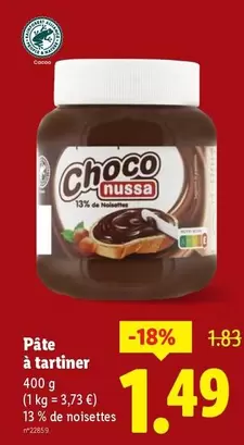 Pâte À Tartiner offre à 1,49€ sur Lidl