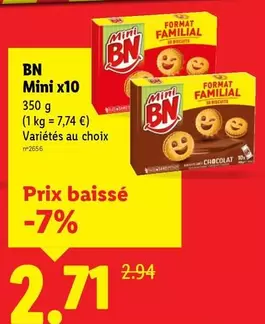 Bn - Mini X10 offre à 2,71€ sur Lidl