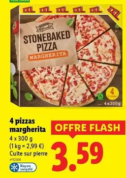 Trattoria Alfredo - Pizzas Margherita offre à 3,59€ sur Lidl