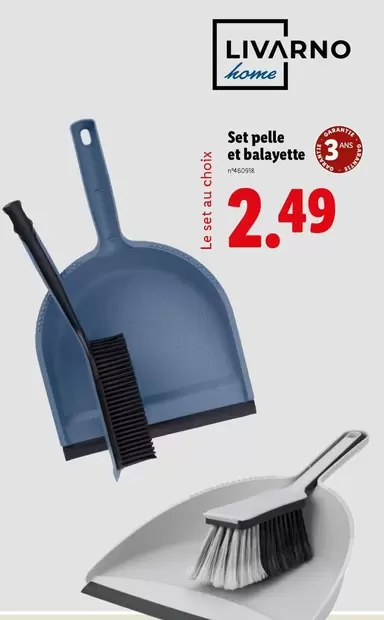Livarno Home - Set Pelle Et Balayette offre à 2,49€ sur Lidl