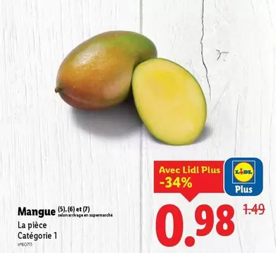 Mangue offre à 0,98€ sur Lidl