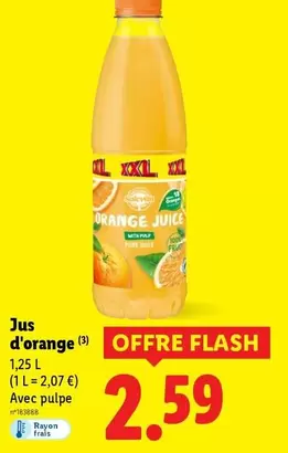 Solevita - Jus D'Orange offre à 2,59€ sur Lidl