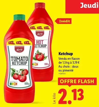 Kania - Ketchup offre à 2,13€ sur Lidl