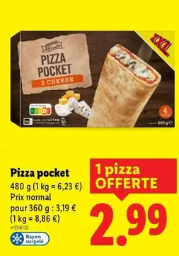 Trattoria Alfredo - Pizza Pocket  offre à 2,99€ sur Lidl