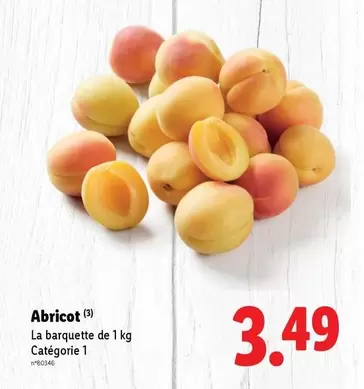 Abricot offre à 3,49€ sur Lidl
