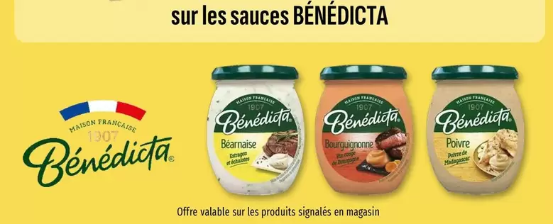 Bénédicta - Sur Les Sauces offre sur Coccinelle Supermarché