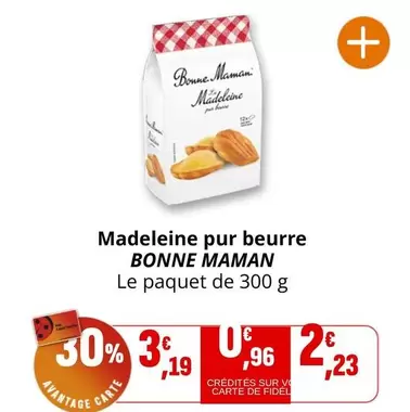 Bonne Maman - Madeleine Pur Beurre offre à 3,19€ sur Coccinelle Supermarché