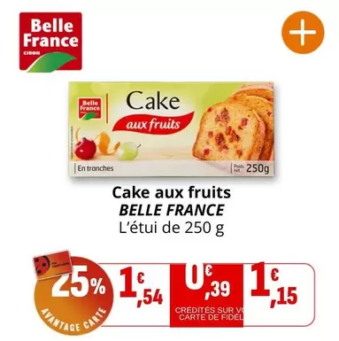 Belle France - Cake Aux Fruits offre à 1,54€ sur Coccinelle Supermarché