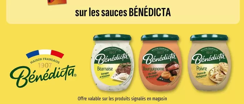 Bénédicta - Sur Les Sauces offre sur Coccinelle Express