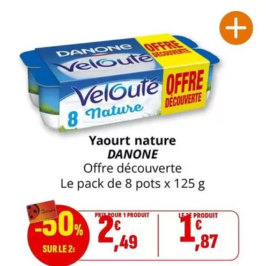 Danone - Yaourt Nature offre à 1,87€ sur Coccinelle Express