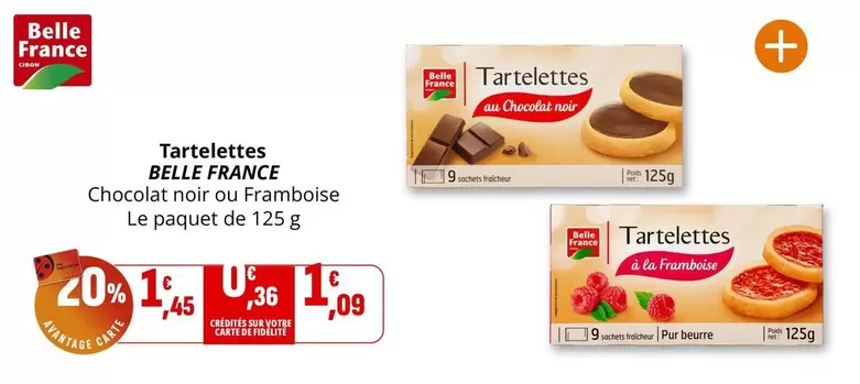 Belle France - Tartelettes offre à 1,45€ sur Coccinelle Express