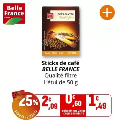 Belle France - Sticks De Café offre à 2,09€ sur Coccinelle Express