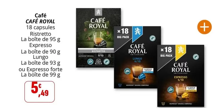 Café Royal - Café offre à 5,49€ sur Coccinelle Express