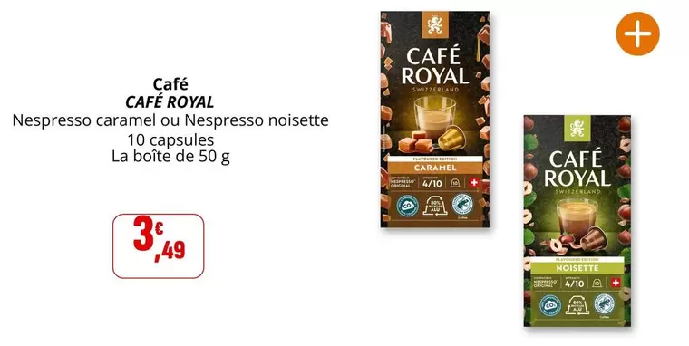 Café Royal - Café offre à 3,49€ sur Coccinelle Express