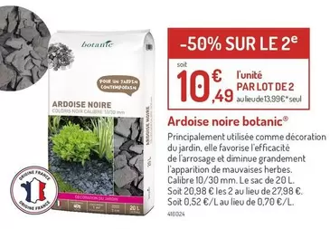 Ardoise Noire Botanic offre à 13,99€ sur Botanic