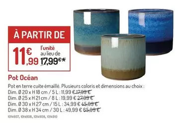 Pot Océan offre à 11,99€ sur Botanic