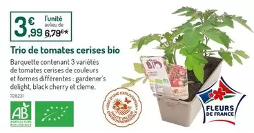 Na! - Trio De Tomates Cerises Bio offre à 3,99€ sur Botanic
