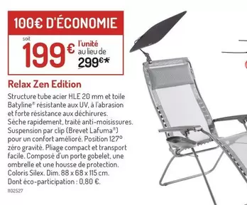 Relax Zen Edition offre à 199€ sur Botanic