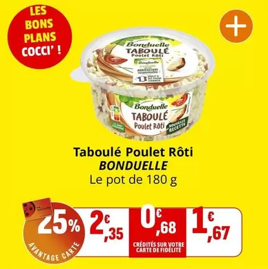 Bonduelle - Taboulé Poulet Rôti offre à 2,35€ sur Coccimarket