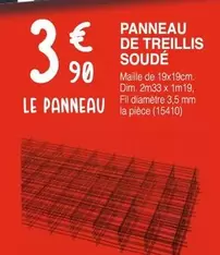 Panneau De Treillis Soude offre à 3,9€ sur Chretien Matériaux