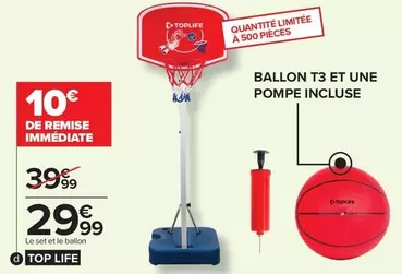 Toplife - Le Set En 1 Ballon offre à 29,99€ sur Carrefour Contact