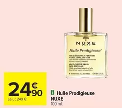 Nuxe - Huile Prodigieuse offre à 24,9€ sur Carrefour Contact